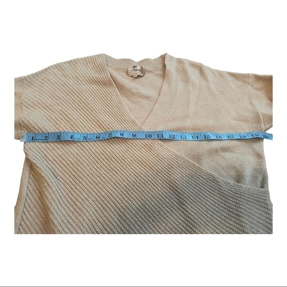 CHARLI Lanie tan sweater pullover V neck XS-small - Picture 10 of 15